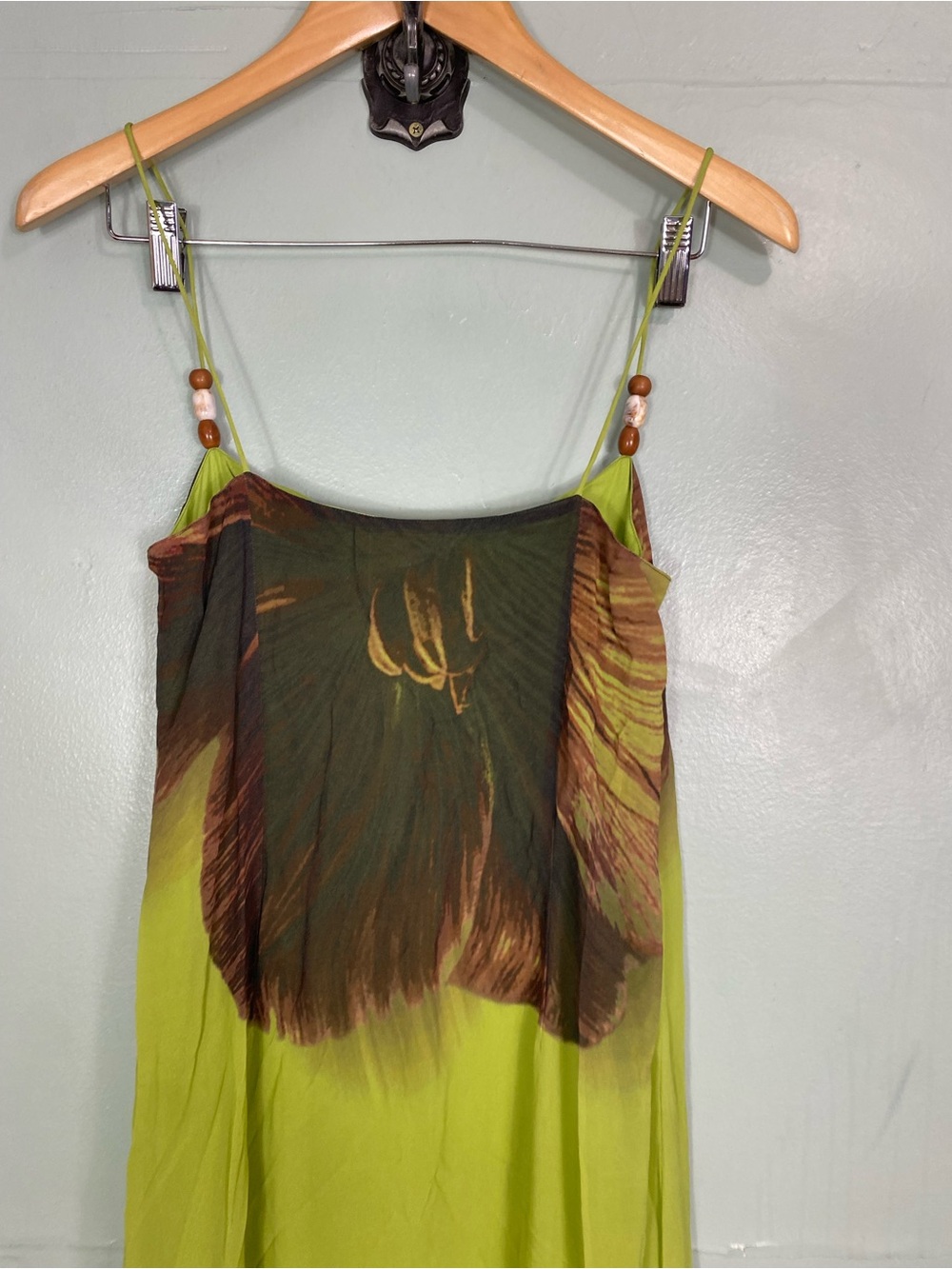 Anthropologie Summer Away Brava Maxi‎ Dress Green Floral Maxi Sundress XS - Picture 7 of 10